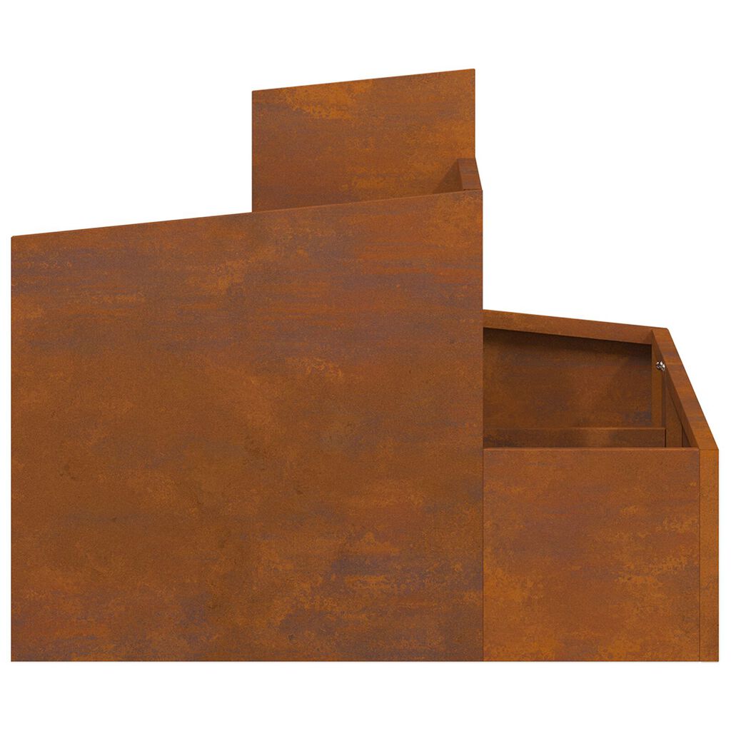 vidaXL Γλάστρες & Κουτιά Χάλυβας Corten Μέτριος Ανθεκτικός
