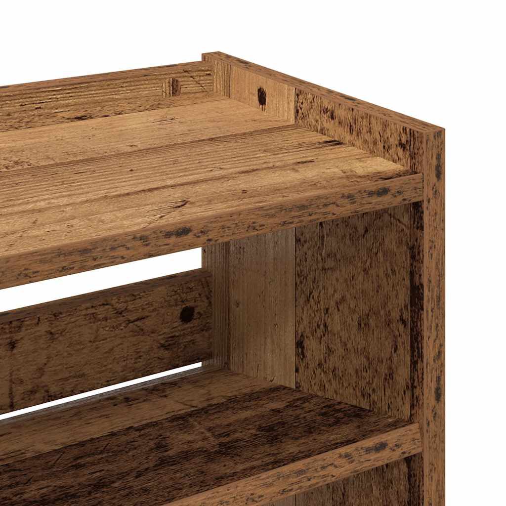 Ράφι παπουτσιών vidaXL Παλιό ξύλο 60x25x100 cm Κατασκευασμένο ξύλο