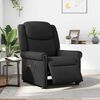vidaXL Ηλεκτρική καρέκλα ανάκλισης μασάζ Shiny Black Faux Leather