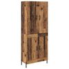 vidaXL Highboard Παλιό Ξύλο 69,5 x 34 x 180 εκ. Επεξεργασμένο ξύλο