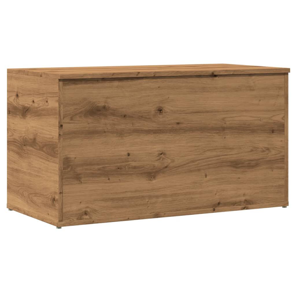 vidaXL Μπαούλο Αποθήκευσης Δρυς τεχνίτης 84 x 42 x 46 εκ