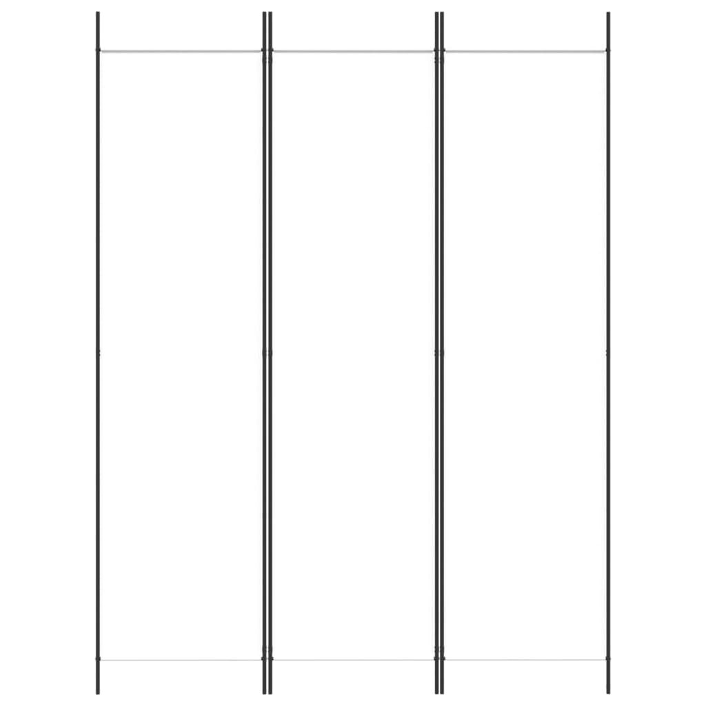 vidaXL Διαχωριστικό Δωματίου με 3 Πάνελ Λευκό 150 x 200 εκ. Υφασμάτινο