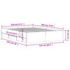 vidaXL Πλαίσιο Κρεβατιού με Συρτάρια Μαύρο 120x190 εκ Επεξεργ. Ξύλο