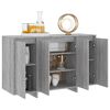 vidaXL Μπουφές Γκρι Sonoma 120 x 41 x 75 εκ από Μοριοσανίδα