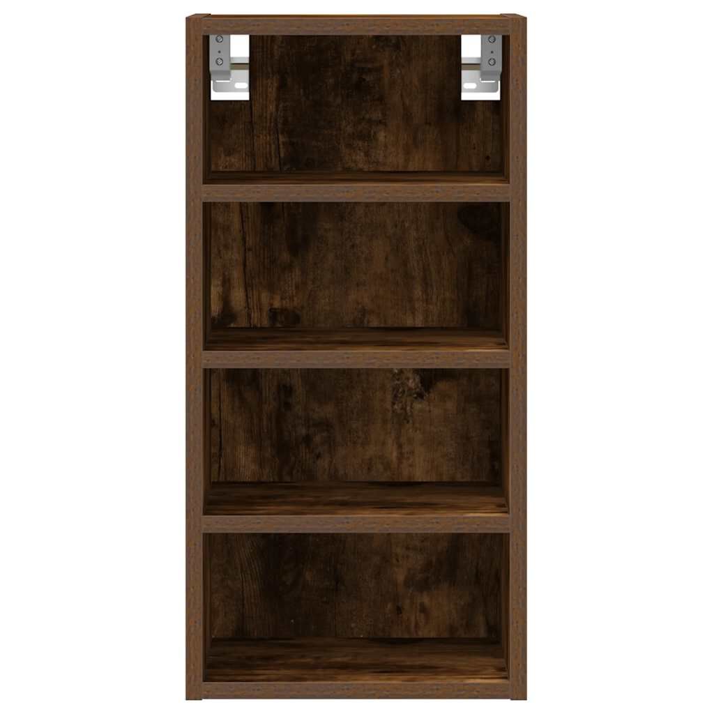 vidaXL κρεμαστό ντουλάπι Riga καπνιστή δρυς 30x29,5x60 cm