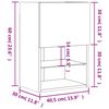 vidaXL Έπιπλα Τηλεόρασης με LED 2 τεμ. Sonoma Δρυς 40,5x30x60 εκ.