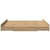 vidaXL Κρεβάτι με αποθηκευτικό χώρο artisan δρυς 200 x 200 cm