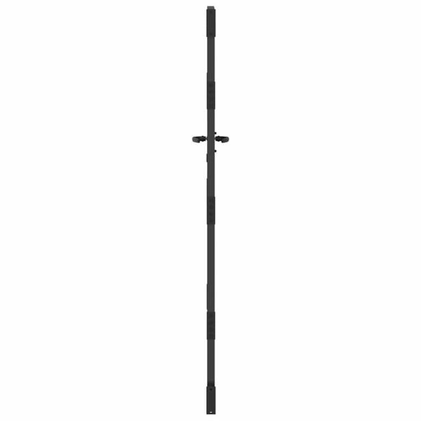 vidaXL Πύλη Κήπου Μαύρο 105 x 200 cm Ατσάλι με Επικάλυψη Πούδρας