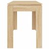 vidaXL Τραπεζαρία Sonoma Δρυς 120 x 60 x 76 εκ. από Επεξ. Ξύλο