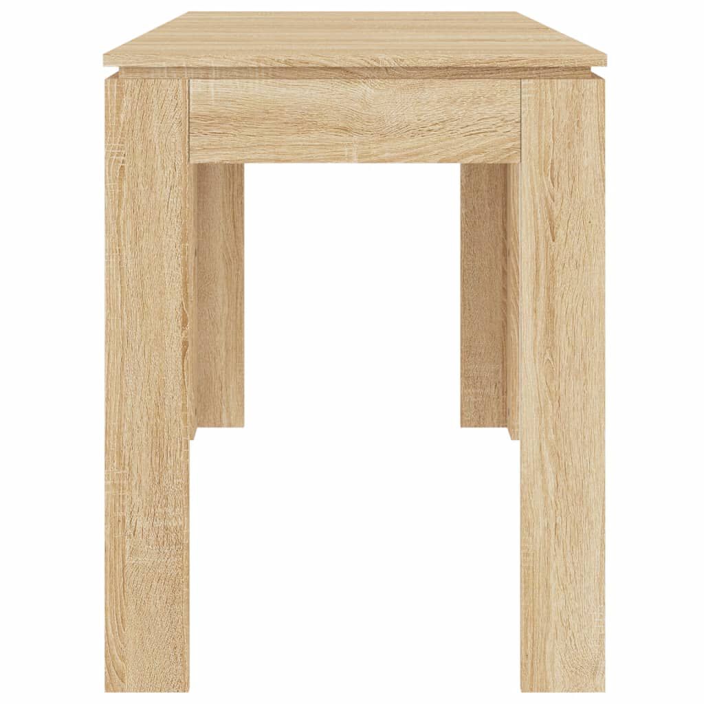 vidaXL Τραπεζαρία Sonoma Δρυς 120 x 60 x 76 εκ. από Επεξ. Ξύλο