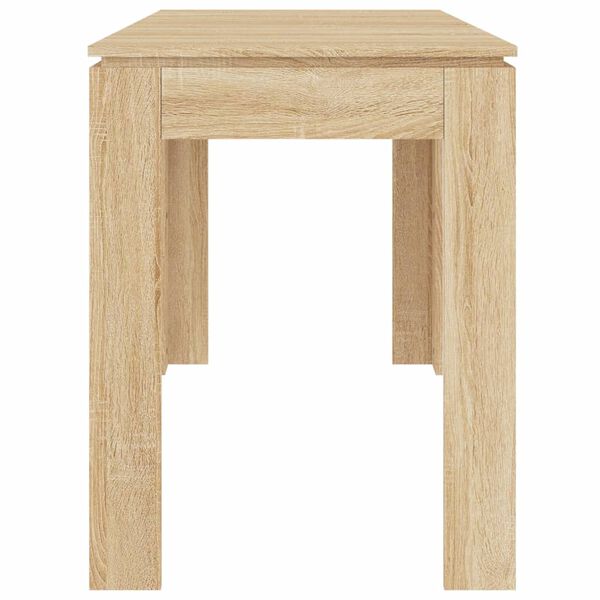 vidaXL Τραπεζαρία Sonoma Δρυς 120 x 60 x 76 εκ. από Επεξ. Ξύλο