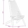 vidaXL Φορητές καρέκλες κήπου 2 pcs Καφέ 56 x 69 x 84 μ
