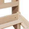 vidaXL Κρεβάτι Βιβλιοθήκη Χωρίς Στρώμα 75x190 εκ Μασίφ Ξύλο Πεύκο