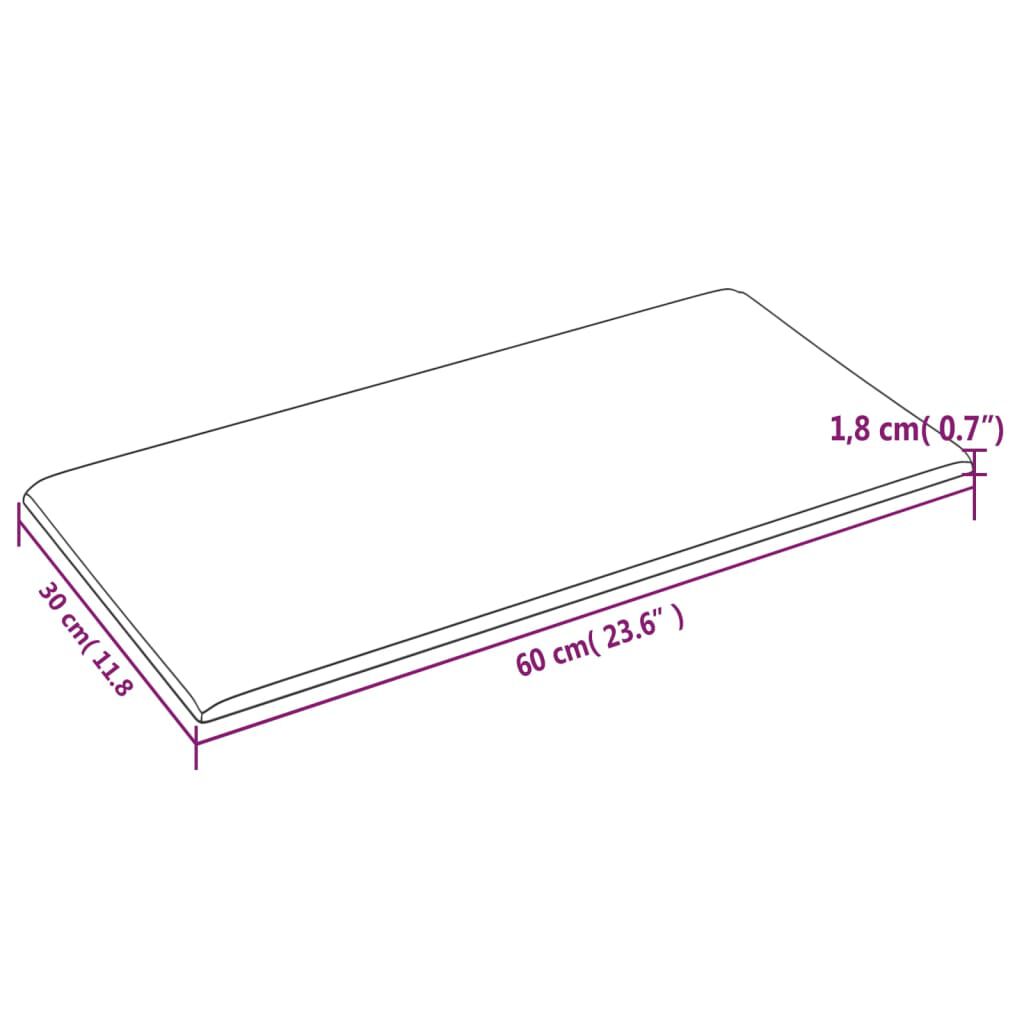 vidaXL Πάνελ Τοίχου 12 τεμ. Μαύρος 60x30 εκ. 2,16 μ² Βελούδο