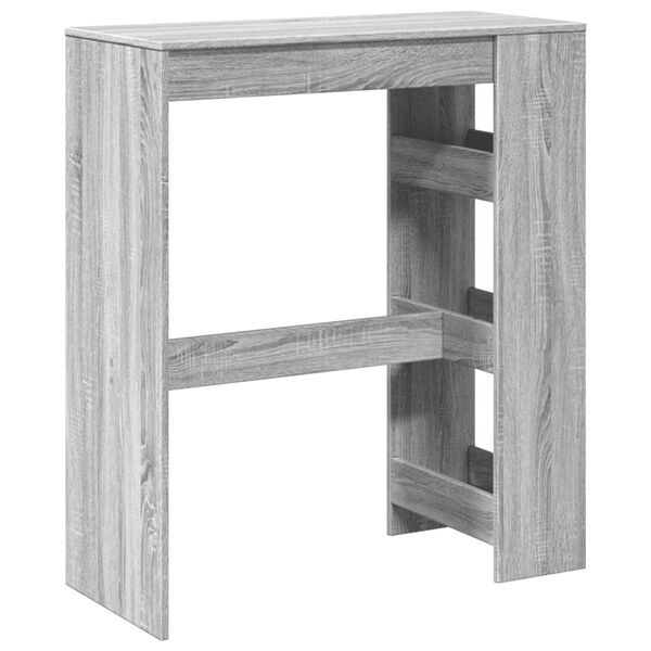 vidaXL Τραπέζι Μπαρ Γκρι Sonoma 90x40x103,5 εκ. από Επεξεργ. Ξύλο