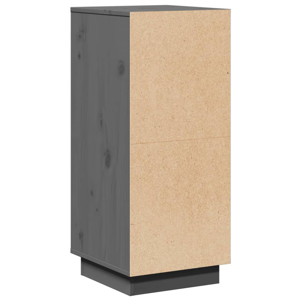 vidaXL Ντουλάπια 2 τεμ. Γκρι 31,5 x 34 x 75 εκ. από Μασίφ Ξύλο Πεύκου
