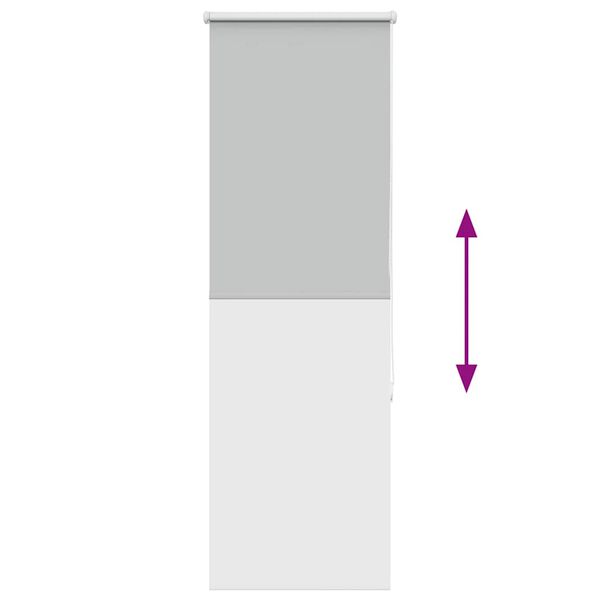 vidaXL Ρολέρ Μπλακάουτ ανοιχτό γκρι 50x130 cm Πλάτος υφάσματος 45,7cm