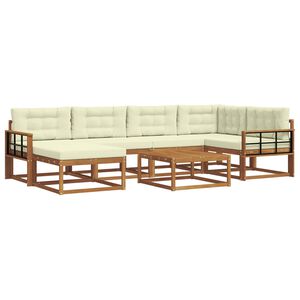 vidaXL &Sigma;&epsilon;&iota;&rho;ά &Kappa;&alpha;&nu;&alpha;&pi;έ &Epsilon;&xi;&omega;&tau;&epsilon;&rho;&iota;&kappa;&omicron;ύ &mu;&epsilon; &mu;&alpha;&xi;&iota;&lambda;ά&rho;&iota; 7 pcs &Phi;&upsilon;&sigma;&iota;&kappa;ό &kappa;&alpha;&iota; &Kappa;&rho;έ&mu;&alpha;