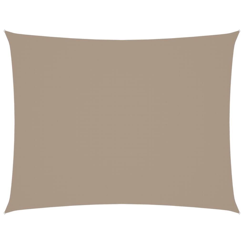 vidaXL Πανί Σκίασης Ορθογώνιο Taupe 2 x 3,5 μ. από Ύφασμα Oxford