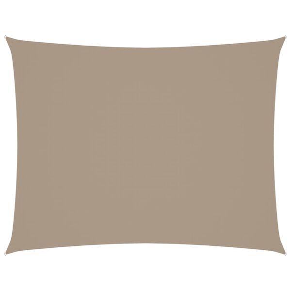 vidaXL Πανί Σκίασης Ορθογώνιο Taupe 2 x 3,5 μ. από Ύφασμα Oxford