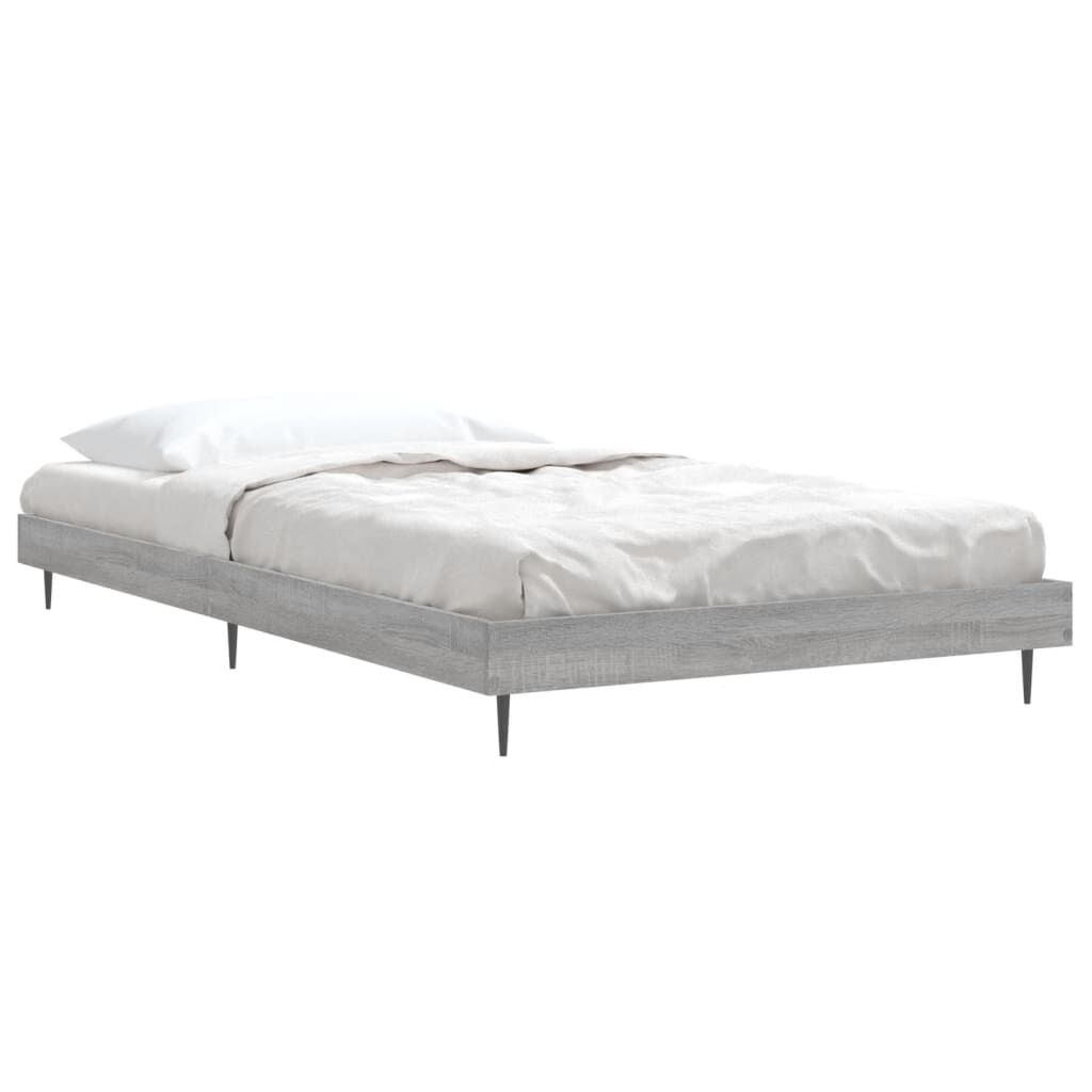 vidaXL Πλαίσιο Κρεβατιού Γκρι Sonoma 100x200 εκ. Επεξεργασμένο Ξύλο