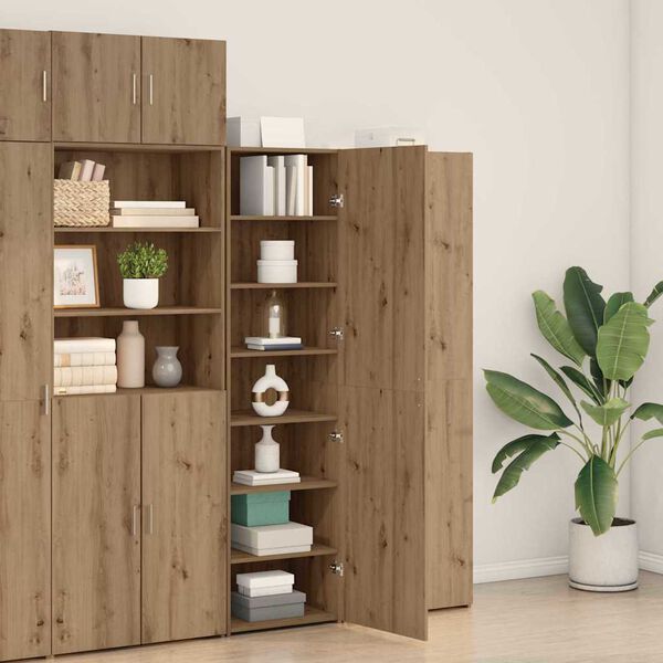 vidaXL Highboard 2 pcs Artisan Oak 50 x 42,5 x 185 &epsilon;&kappa;.