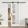 vidaXL Συρόμενη Πόρτα ORKDAL Λευκό 73.5 x 198.5 εκ. Ξύλο και μέταλλο