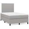 vidaXL &Kappa;&rho;&epsilon;&beta;ά&tau;&iota; Boxspring &mu;&epsilon; &Sigma;&tau;&rho;ώ&mu;&alpha; & LED &Alpha;&nu;.&Gamma;&kappa;&rho;&iota; 120x190&epsilon;&kappa;. &Upsilon;&phi;&alpha;&sigma;&mu;ά&tau;&iota;&nu;&omicron;