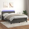 vidaXL &Kappa;&rho;&epsilon;&beta;ά&tau;&iota; Boxspring &mu;&epsilon; &Sigma;&tau;&rho;ώ&mu;&alpha; & LED &Sigma;&kappa;. &Gamma;&kappa;&rho;&iota; 140x200&epsilon;&kappa;. &Beta;&epsilon;&lambda;&omicron;ύ&delta;&iota;&nu;&omicron;