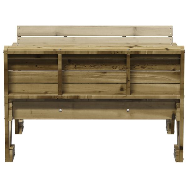 vidaXL Τραπέζι Πικνίκ για Παιδιά 88x122x58 εκ. Εμποτ. Ξύλο Πεύκου