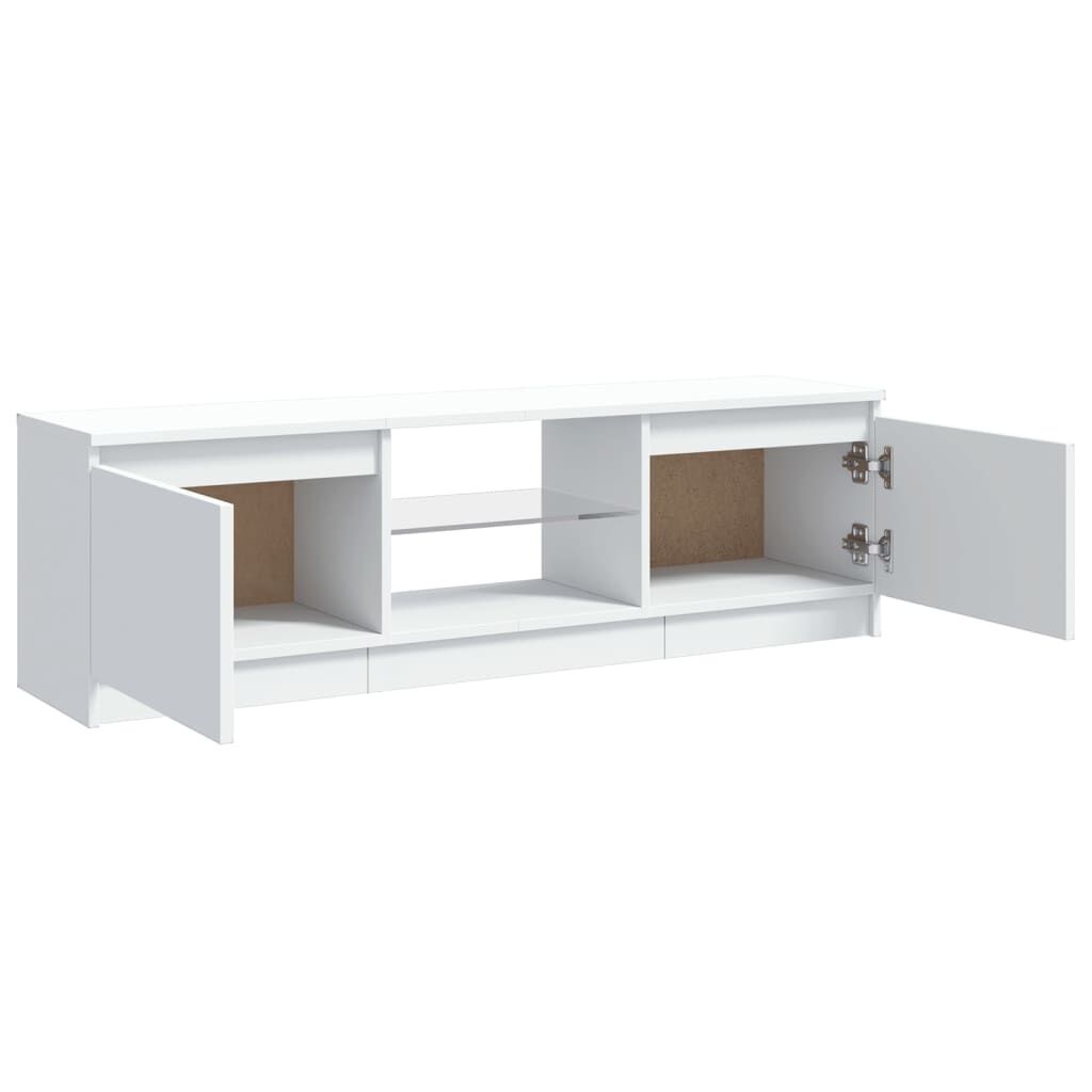 vidaXL Ντουλάπα Τηλεόρασης με Φώτα LED Μαύρο Δρύς 140x40x35,5 εκ. από επεξεργασμένο ξύλο