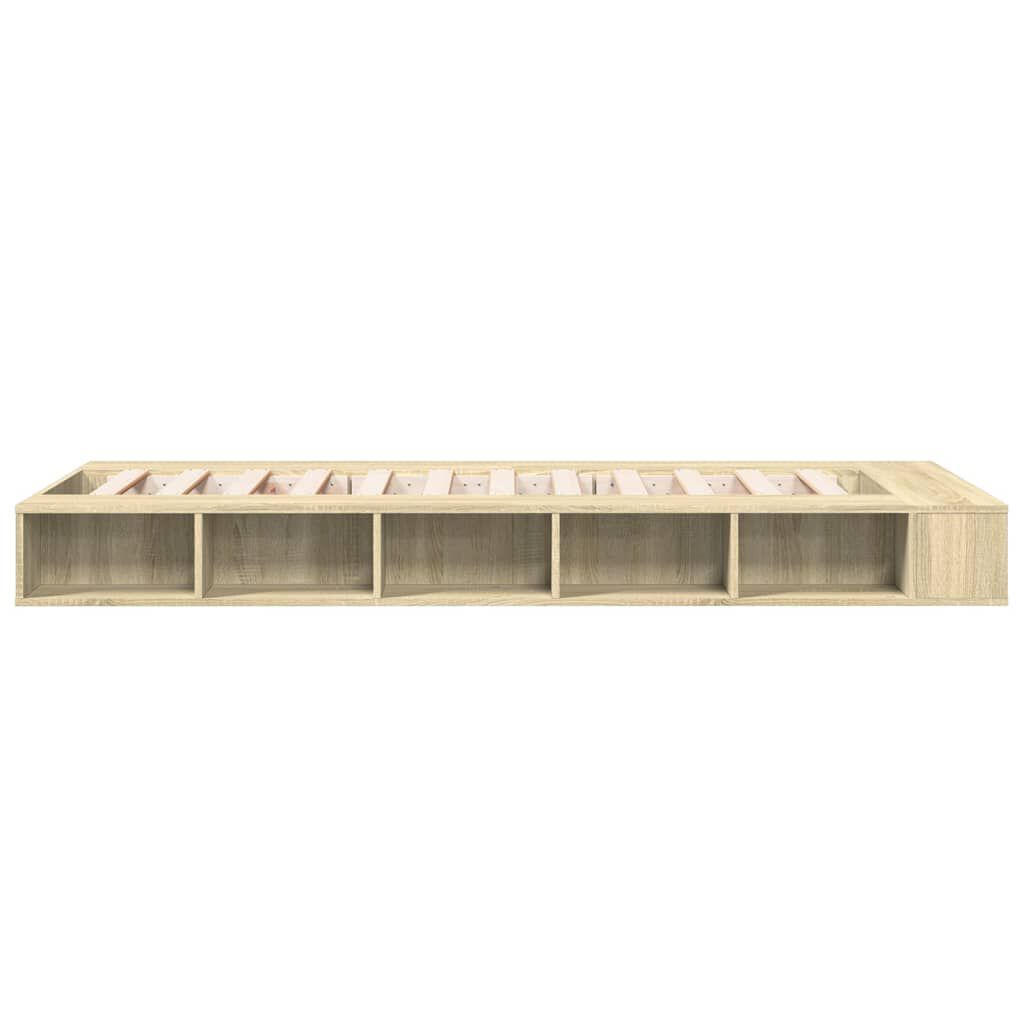 vidaXL Πλαίσιο Κρεβατιού Sonoma Δρυς 75 x 190 εκ. Επεξεργασμένο Ξύλο