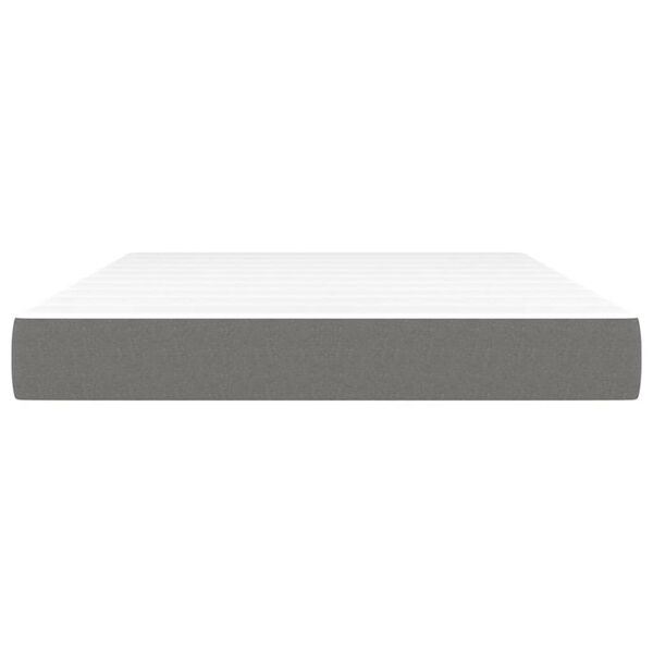 vidaXL Στρώμα με Pocket Springs Σκούρο Γκρι 140x200x20 εκ. Υφασμάτινο