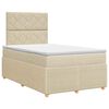 vidaXL &Kappa;&rho;&epsilon;&beta;ά&tau;&iota; box spring &mu;&epsilon; &sigma;&tau;&rho;ώ&mu;&alpha; &Kappa;&rho;&epsilon;&mu; 120 x 190 cm Ύ&phi;&alpha;&sigma;&mu;&alpha;