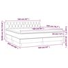 vidaXL &Kappa;&rho;&epsilon;&beta;ά&tau;&iota; Boxspring &mu;&epsilon; &Sigma;&tau;&rho;ώ&mu;&alpha; &Kappa;&rho;&epsilon;&mu; 160x200 &epsilon;&kappa;. &Upsilon;&phi;&alpha;&sigma;&mu;ά&tau;&iota;&nu;&omicron;
