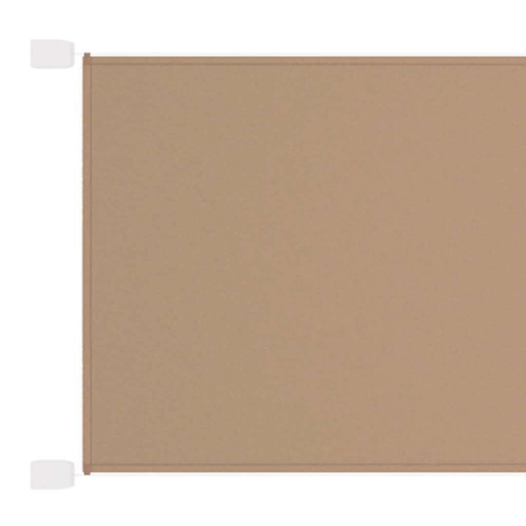 vidaXL Τέντα Κάθετη Taupe 100 x 600 εκ. από Ύφασμα Oxford