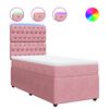 vidaXL &Kappa;&rho;&epsilon;&beta;ά&tau;&iota; Boxspring &mu;&epsilon; &Sigma;&tau;&rho;ώ&mu;&alpha; &Rho;&omicron;&zeta; 80 x 200 &epsilon;&kappa;. &Beta;&epsilon;&lambda;&omicron;ύ&delta;&iota;&nu;&omicron;