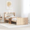 vidaXL Πλαίσιο Κρεβατιού με Κεφαλάρι 90 x 190εκ. από Μασίφ Ξύλο Πεύκου