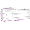 vidaXL Ζαρντινιέρα 150 x 50 x 50 εκ. από Μασίφ Ξύλο Ψευδοτσούγκας