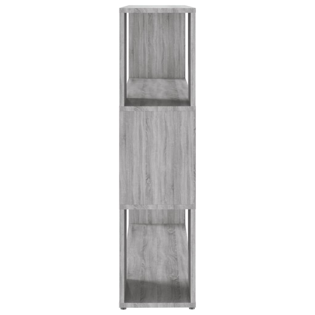 vidaXL Βιβλιοθήκη/Διαχωριστικό Χώρου Γκρι Sonoma 100 x 24 x 94 εκ.