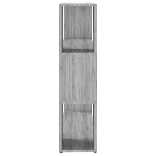 vidaXL Βιβλιοθήκη/Διαχωριστικό Χώρου Γκρι Sonoma 100 x 24 x 94 εκ.