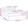 vidaXL &Kappa;&rho;&epsilon;&beta;ά&tau;&iota; Boxspring &mu;&epsilon; &Sigma;&tau;&rho;ώ&mu;&alpha; &Sigma;&kappa;&omicron;ύ&rho;&omicron; &Kappa;&alpha;&phi;έ 140x200 &epsilon;&kappa; &Upsilon;&phi;&alpha;&sigma;&mu;ά&tau;&iota;&nu;&omicron;