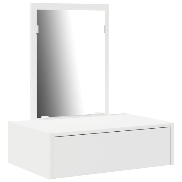 vidaXL Τοίχου Ντύσιμο Τραπέζι Λευκό 60x40x70 εκ.