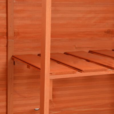 vidaXL Αποθήκη Κήπου 128x42x91 εκ. Ξύλινη
