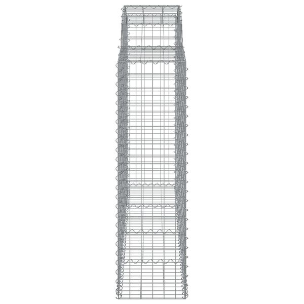 vidaXL Συρματοκιβώτια Τοξωτά 8 τεμ. 200x50x140/160 εκ. Γαλβαν. Ατσάλι