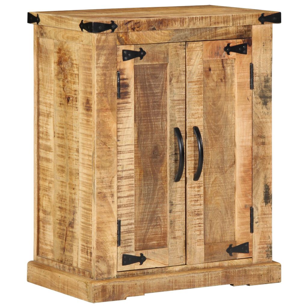 vidaXL Μπουφές 55x35x70 cm Μασίφ Ξύλο Ακατέργαστο Μάνγκο