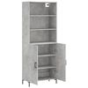 vidaXL Ντουλάπι Γκρι Σκυροδέματος 69,5x34x180 εκ. Επεξεργασμένο Ξύλο