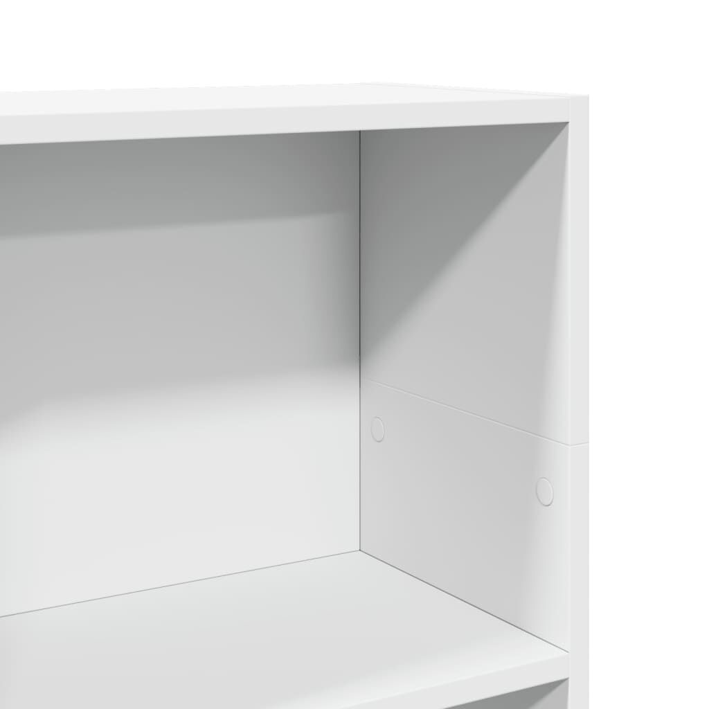 vidaXL Βιβλιοθήκη Λευκή 40x24x109 εκ. από Επεξεργασμένο Ξύλο