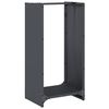 vidaXL Ράφι Καυσόξυλων Ανθρακί 40x30x80 εκ. Χάλυβας ψυχρής έλασης
