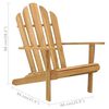 vidaXL Καρέκλα Adirondack από Μασίφ Ξύλο Teak